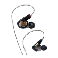 PROFESSIONAL IN-EAR MONITOR HEADPHONES , FLEXIBLE MEMORY CABLE